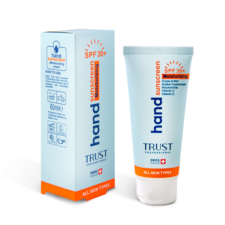 کرم تخصصی دست ضد آفتاب و آبرسان + SPF30 تراست